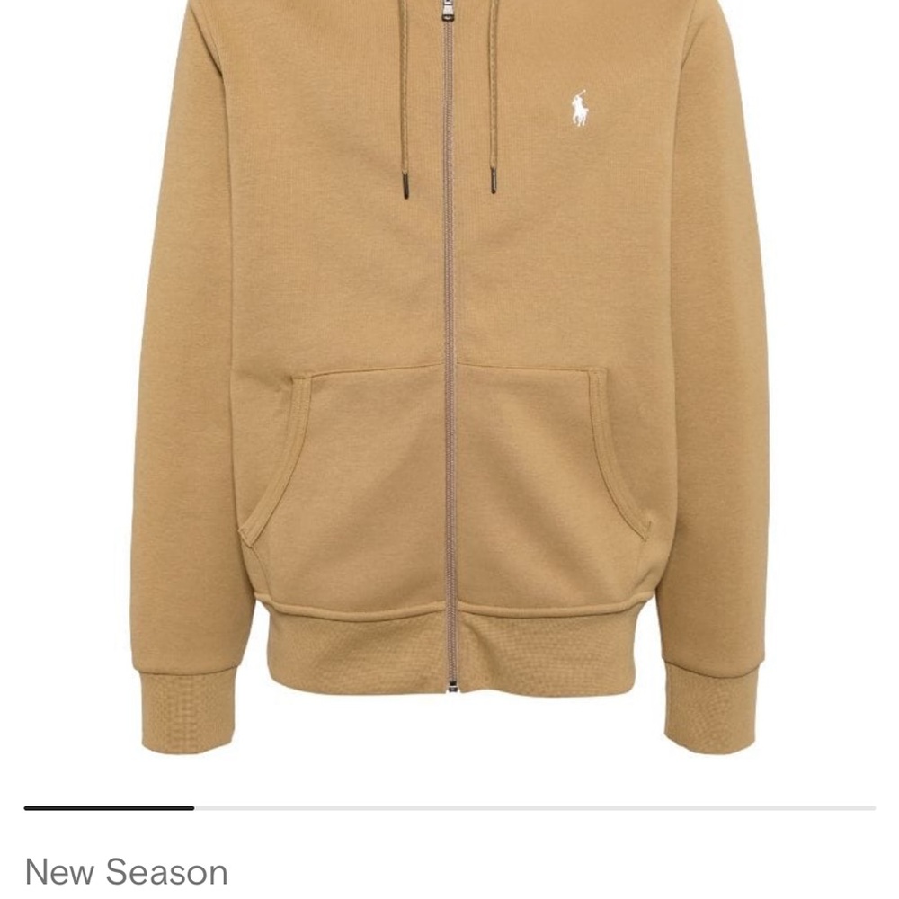 Polo ralph lauren men style hoodie swearshirt size medium tan beige brown - Picture 5 of 9